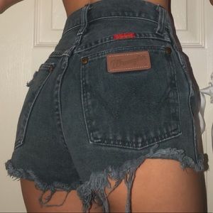 RARE Vintage Forest Green Wrangler Shorts